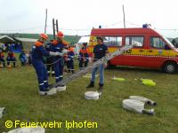 Brücke mit Hilfe von Leitern bauen