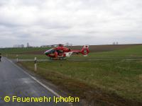 Verkehrsunfall mit eingeklemmter Person