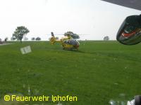 Motorradunfall zwischen Dornheim und Nenzenheim