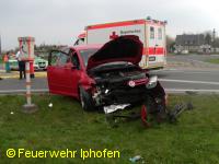 Verkehrsunfall Kreuzung B8