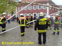 Aufstellen mit "Schwalben".