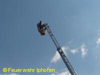 Einmal Drehleiter fahren, ...