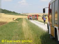 Stoppelackerbrand Willanzheim