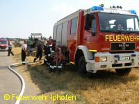 Getreideackerbrand bei Hoheim