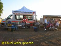 SEG des BRK sorgte für die Verpflegung der Einsatzkräfte