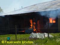 Brand Reiterhof Mainbernheim