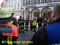 Zum Abschluss der Übung Grußworte von Seiten der Kitzinger Politikprominenz.