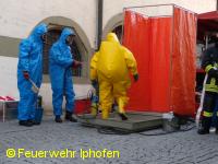 ... und zum Schluss warm duschen (Dekontamination).