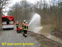 Austesten der Pumpe